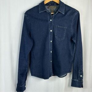 Joe's Jeans Classic Blue Button Down Shirt Sz 10P